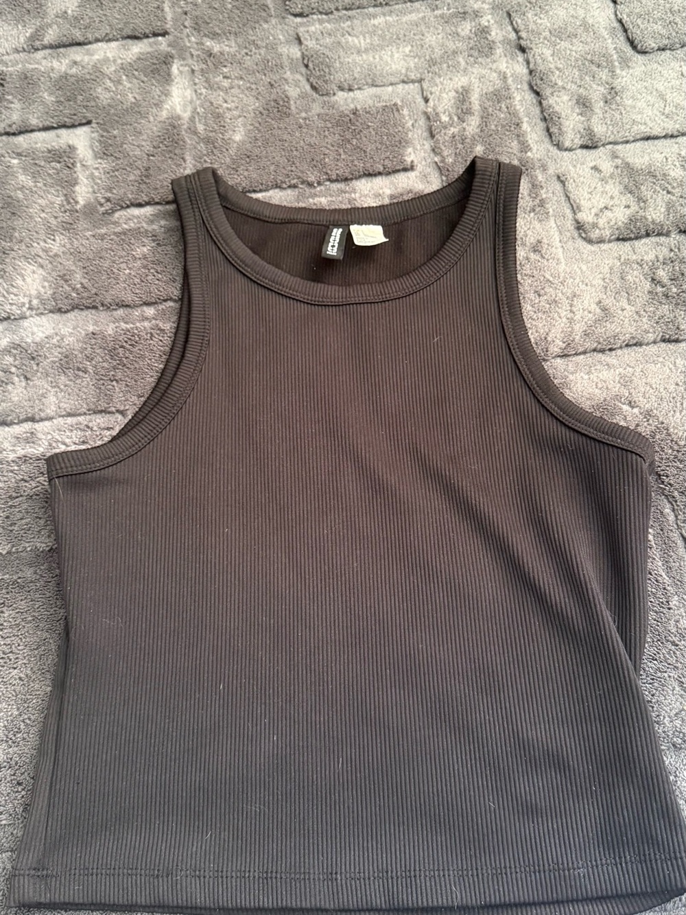 H&M Black Ribbed Tank Top